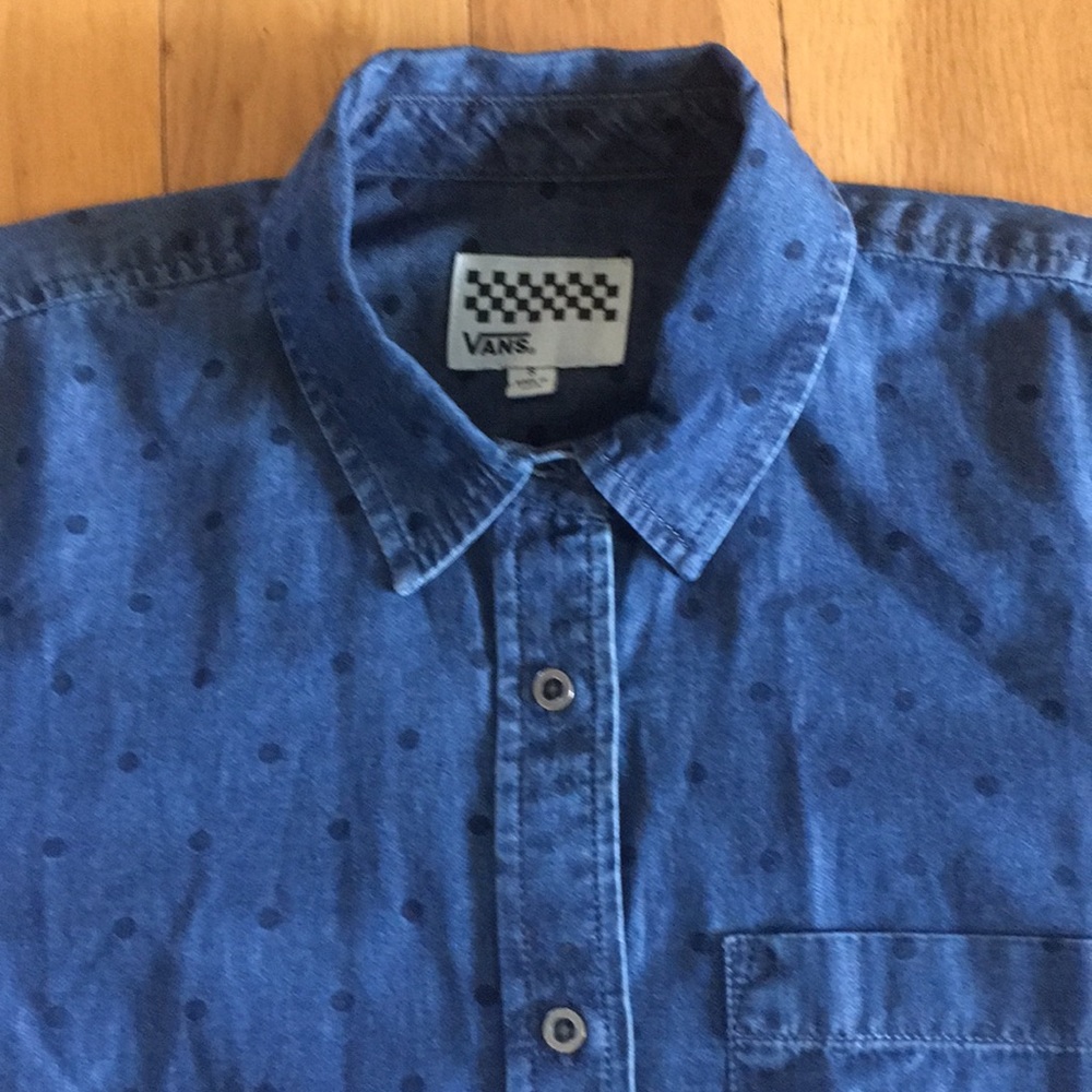 Vans Denim Polka Dot Button Down